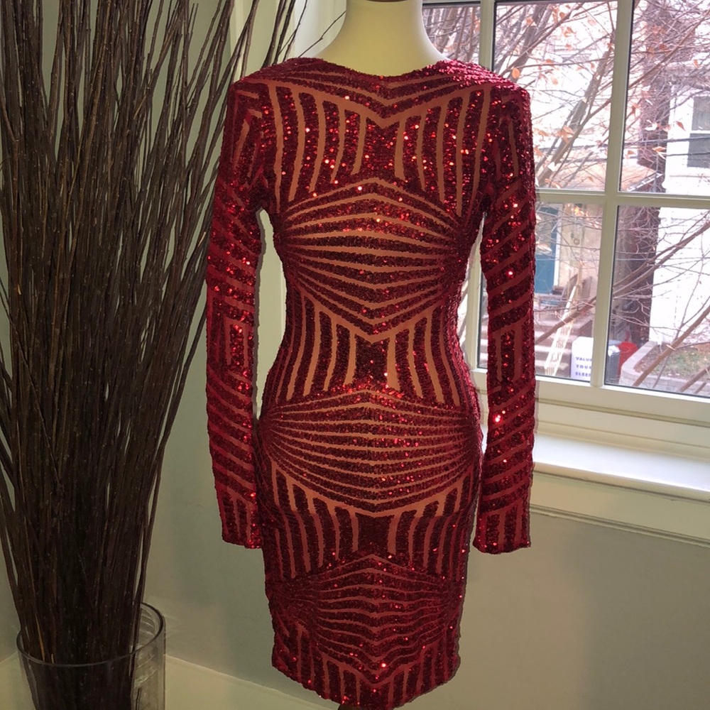 Beautiful Red Sequin Dress